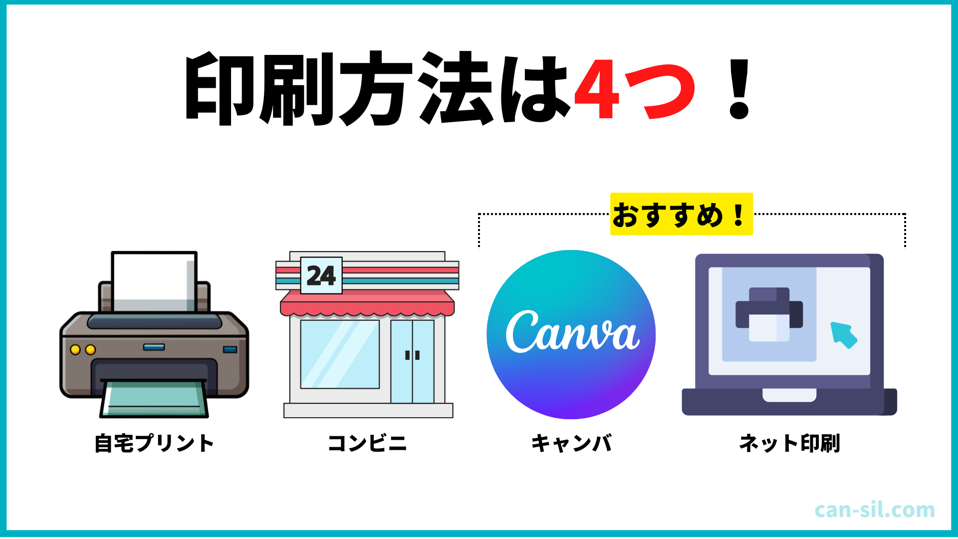 Canvaの印刷方法4つを紹介！